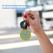 Load image into Gallery viewer, 4pcs DIY Full Special-Shaped Diamond Painting Bag Pendant Mandala Keychains
