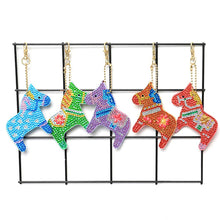 Load image into Gallery viewer, 5pcs DIY Full Drill Diamond Paintng Special-shaped Pendant Animal Keychain
