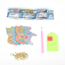 Load image into Gallery viewer, 5pcs DIY Full Drill Diamond Paintng Special-shaped Pendant Animal Keychain

