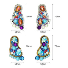 Load image into Gallery viewer, 4pcs DIY Diamond Keychain Special Shaped Full Drill Feet Painting Keyring
