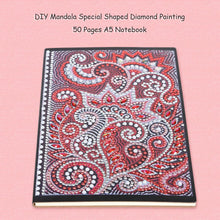 Load image into Gallery viewer, DIY Mandala Special Shaped Diamond Painting Students 50 Pages A5 Notebook
