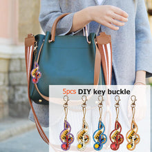 Load image into Gallery viewer, 5pcs Diamond Keychains Art Craft DIY Handmade Rhinestone Pendant Kid Adult Gifts
