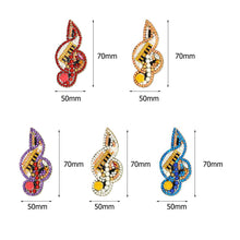 Load image into Gallery viewer, 5pcs Diamond Keychains Art Craft DIY Handmade Rhinestone Pendant Kid Adult Gifts
