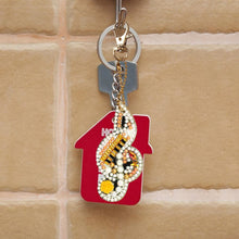 Load image into Gallery viewer, 5pcs Diamond Keychains Art Craft DIY Handmade Rhinestone Pendant Kid Adult Gifts

