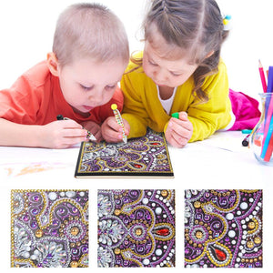 DIY Mandala Special Shaped Diamond Painting 50 Pages A5 Notepad Notebook