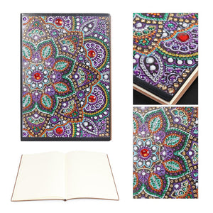 DIY Mandala Special Shaped Diamond Painting 50 Pages A5 Notebook Sketchbook