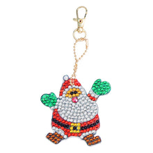 Load image into Gallery viewer, 5pcs DIY Full Drill Special-Shape Diamond Painting Keychain Christmas Decor
