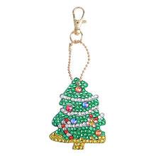 Load image into Gallery viewer, 5pcs DIY Full Drill Special-Shape Diamond Painting Keychain Christmas Decor
