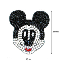 Load image into Gallery viewer, 4pcs DIY Full Drill Round Drill Mouse Shape Diamond Painting Keychain Gift
