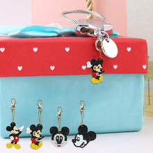 Load image into Gallery viewer, 4pcs DIY Full Drill Round Drill Mouse Shape Diamond Painting Keychain Gift
