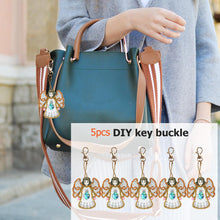 Load image into Gallery viewer, 5pcs Diamond Keychains Art Craft DIY Handmade Rhinestone Pendant Kid Adult Gifts
