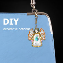 Load image into Gallery viewer, 5pcs Diamond Keychains Art Craft DIY Handmade Rhinestone Pendant Kid Adult Gifts
