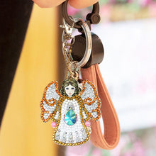 Load image into Gallery viewer, 5pcs Diamond Keychains Art Craft DIY Handmade Rhinestone Pendant Kid Adult Gifts

