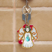 Load image into Gallery viewer, 5pcs Diamond Keychains Art Craft DIY Handmade Rhinestone Pendant Kid Adult Gifts

