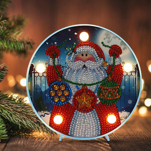 DIY LED Special Shaped Diamond Painting Embroidery Night Lamp Table Decor