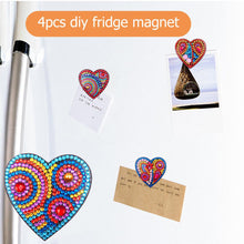 Load image into Gallery viewer, 4pcs Cartoon Stickers Paint by Numbers 5D DIY Full Drill Sticker for Kids Adults
