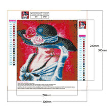 Load image into Gallery viewer, Elegant Lady In Hat 30*30CM(Canvas) Full Round Drill Diamond Painting
