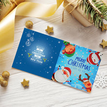Load image into Gallery viewer, 8pcs Diamond Painting Christmas Postcards Art Craft 5D DIY for Birthday Festival
