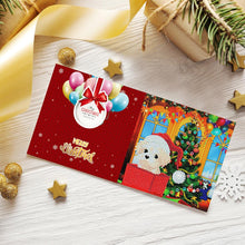 Load image into Gallery viewer, 8pcs Diamond Painting Christmas Postcards Art Craft 5D DIY for Birthday Festival
