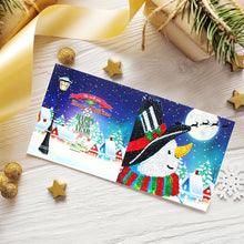 Load image into Gallery viewer, 8pcs Diamond Painting Christmas Postcards Art Craft 5D DIY for Birthday Festival
