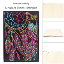 Load image into Gallery viewer, DIY Dreamcatcher Special Shaped Diamond Painting 50 Pages A5 Sketchbook
