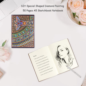 DIY Giraffe Special Shaped Diamond Painting 50 Pages A5 Sketchbook Notebook