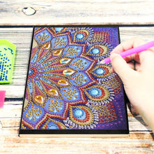Load image into Gallery viewer, DIY Mandala Special Shaped Diamond Painting 50 Pages Notepad A5 Sketchbook
