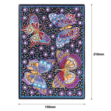Load image into Gallery viewer, DIY Butterfly Special Shaped Diamond Painting 50 Pages A5 Sketchbook Crafts
