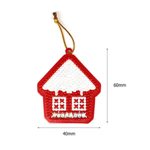 10pcs DIY Full Drills Diamond Painting Special Shape Christmas Tree Pendant