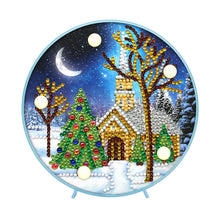 Load image into Gallery viewer, DIY Special Shaped Diamond Painting Christmas Tree House Light Home Decor
