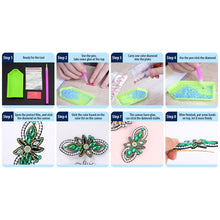 Load image into Gallery viewer, 3pcs Girls DIY Diamond Hair Clip Butterfly Hollow Hairpin Elegant Barrettes

