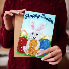 Load image into Gallery viewer, 4pcs 5D DIY Drills Diamond Painting Greeting Wish Easter Cards Party Gifts
