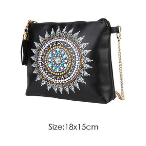 DIY Special Shaped Diamond Painting Leather Crossbody Bag Chain Makeup Bags