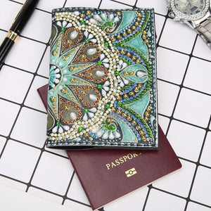 DIY Special Shaped Diamond Painting Travel Passport Protective Cover Crafts