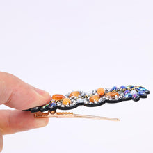 Load image into Gallery viewer, 3pcs DIY Full Drill Diamond Painting Hair Clip Flower Leaf Barrette Hairpin
