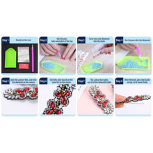 Load image into Gallery viewer, 3pcs DIY Full Drill Diamond Painting Hair Clip Flower Leaf Barrette Hairpin
