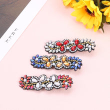 Load image into Gallery viewer, 3pcs DIY Full Drill Diamond Painting Hair Clip Flower Leaf Barrette Hairpin
