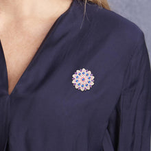 Load image into Gallery viewer, 3pcs DIY Full Drill Diamond Brooches Flower Rhinestone Jacket Lapel Pins
