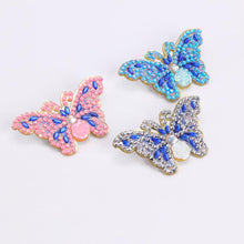 Load image into Gallery viewer, 3pcs Butterfly DIY Full Drill Diamond Brooch Women Jacket Sweater Badges
