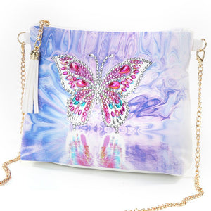DIY Butterfly Special Shaped Diamond Painting Leather Chain Shoulder Bags