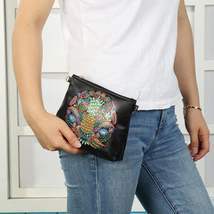 DIY Pineapple Special Shaped Diamond Painting Leather Chain Crossbody Bags