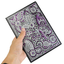 Load image into Gallery viewer, DIY Mandala Special Shaped Diamond Painting 50 Pages Notebook A5 Sketchbook
