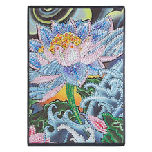 Load image into Gallery viewer, DIY Lotus Special Shaped Diamond Painting 50 Pages A5 Sketchbook Notebook
