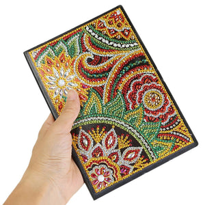 DIY Mandala Special Shaped Diamond Painting 50 Pages Sketchbook A5 Notebook