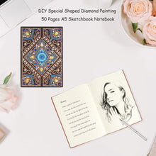 Load image into Gallery viewer, DIY Mandala Special Shaped Diamond Painting 50 Pages A5 Sketchbook Notepad
