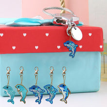 Load image into Gallery viewer, 5pcs Diamond Keychains Art Craft DIY Handmade Rhinestone Pendant Kid Adult Gifts
