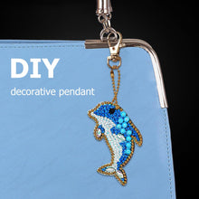 Load image into Gallery viewer, 5pcs Diamond Keychains Art Craft DIY Handmade Rhinestone Pendant Kid Adult Gifts
