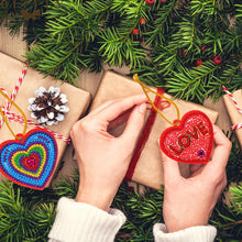 Load image into Gallery viewer, 20pcs Mini Greeting Card Pendant Diamond Painting Single Side Special Shape
