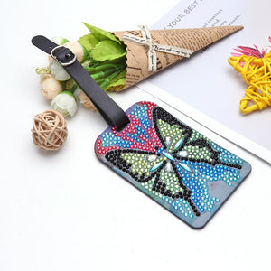 DIY Special Shape Diamond Painting Butterfly Shape Luggage Boarding Pass