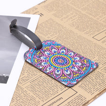 Load image into Gallery viewer, DIY Special Shaped Diamond Painting Mandala Leather Luggage Boarding Pass
